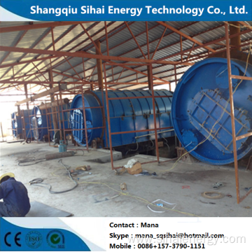 Pyrolysis Machine for Waste Rubber with Heating Method